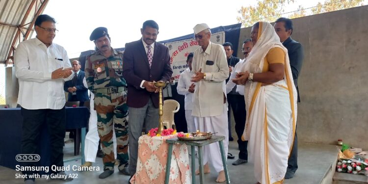 विधी महाविद्यालयाचे निवासी रो.स.यो शिबीराचे उद्घाटन 