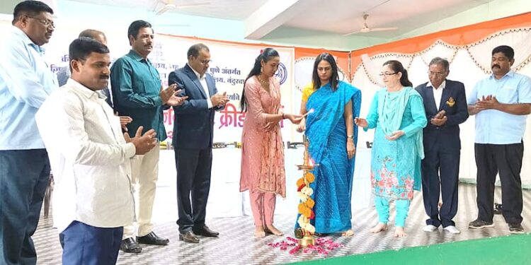 राज्यस्तरीय शालेय टेनिक्वाईट क्रीडा स्पर्धेचे उद्घाटन, आठ विभागातून ३३६ खेळाडूंचा सहभाग