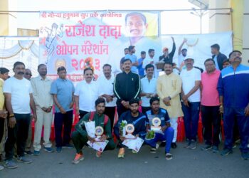  आ.राजेश पाडवी ओपन  मॅरेथॉन स्पर्धेत उत्तर प्रदेश येथील धावपटू विजयी