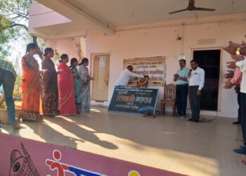 भालेर येथील क. पू .पाटील माध्यमिक विद्यालयात  शिवजयंती साजरी