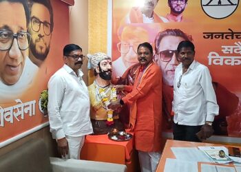 शिवजयंती निमित्त आ.आमश्या पाडवी यांच्या हस्ते प्रतिमापूजन