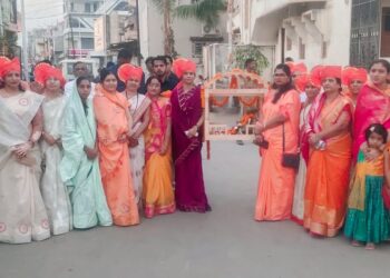 नवापूर येथे शिवजन्मोत्सव साजरा