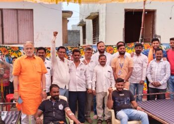 शिवजयंतीनिमित्त एकता नगरात रक्तदान शिबिर