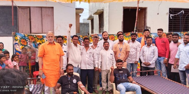 शिवजयंतीनिमित्त एकता नगरात रक्तदान शिबिर