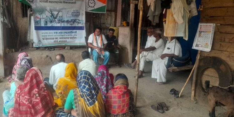 शहादा येथे एक तास राष्ट्रवादीसाठी उपक्रम