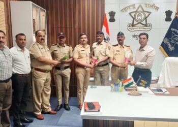 पोलीस अधीक्षक पी.आर. पाटील यांची नंदुरबार जिल्हा पोलीस दलातील 6 अमंलदारांना दिली पदोन्नतीची भेट