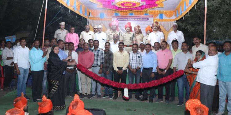 दरोडा उघडकीस आणल्याबद्दल जिल्हा पोलीसांचा भालेर वासीयांनी केला नागरी सत्कार