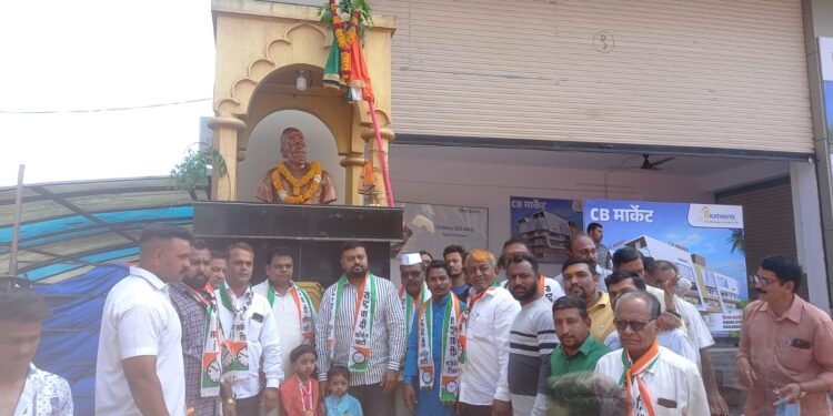 नंदूरबार येथे गुढी पाडवानिमित्त राष्ट्रवादीतर्फे उभारण्यात आली समतेची गुढी