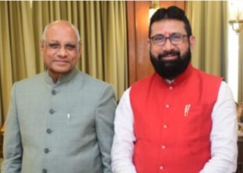 भाजपा प्रदेशसरचिटणीस विजय चौधरी यांनी राज्यपाल यांची सदिच्छा भेट घेतली