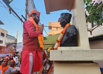 स्वातंत्र्यवीर वीर सावरकर गौरव यात्रा नाशिक येथील भगूर येथे शुभारंभ