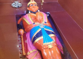 नंदुरबारात अवतरले निद्रावस्थेत भद्रा मारोती