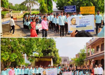 शहादा कृषी महाविद्यालयात समता रॅली व स्वच्छता अभियान