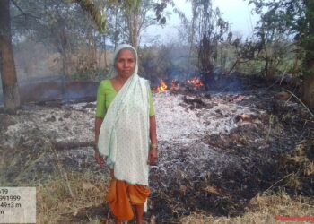 खटवानी येथे घर जळून लाखोंचे नुकसान