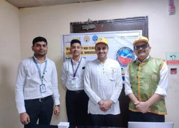 दिल्ली येथे झालेल्या जी 20 इव्हेंट च्या क्लायमेट क्लॉक कार्यक्रमात श्रॉफ हायस्कूलचा सहभाग