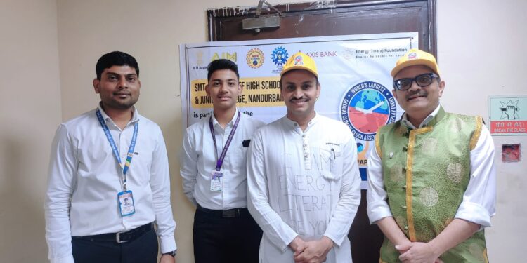 दिल्ली येथे झालेल्या जी 20 इव्हेंट च्या क्लायमेट क्लॉक कार्यक्रमात श्रॉफ हायस्कूलचा सहभाग