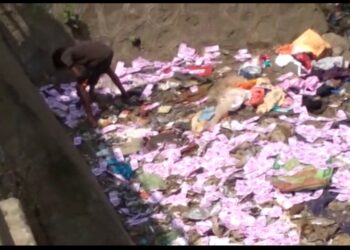 नंदुरबारात नाल्यामध्ये आढळल्या २ हजार रुपयांच्या नकली नोटा