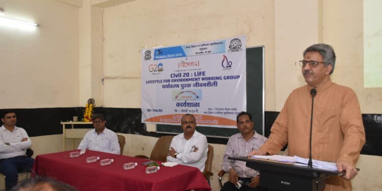 G20 अंतर्गत पर्यावरण पूरक जीवनशैल एकदिवशी कार्यशाळा जिजामाता महाविद्यालयात उत्साहात