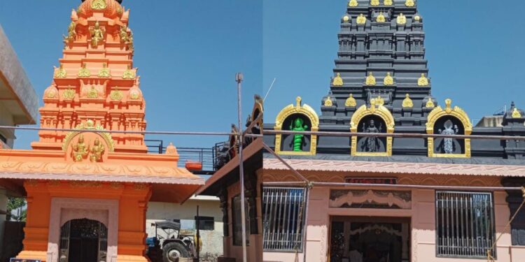 शनिमांडळ येथे शनि मंदिराचा कलशरोहन व ग्रंथराज ज्ञानेश्वरी पारायण सप्ताहाचे आयोजन