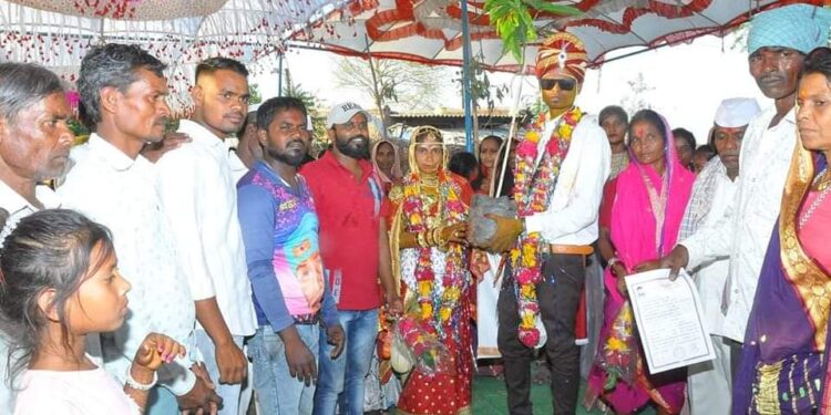 शिवसेनेच्या ( शिंदे गट)सरपंचाच्या पुढाकारातून धमडाई गावात अभिनव उपक्रम