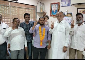 नंदुरबार तालुका पोट निवडणूक निकाल; ९ पैकी ४ सदस्य शिवसेना (शिंदे गट)विजयी; आमदार कार्यालयात सत्कार