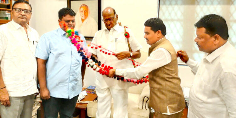 खा.शरद पवार यांनी जाणून घेतला नंदुरबार जिल्ह्यातील आगामी निवडणुकींचा आढावा