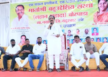 नवापूर  तालुक्यात जयंत पाटील यांच्या हस्ते विविध कामांचे भूमिपूजन