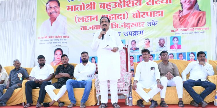 नवापूर  तालुक्यात जयंत पाटील यांच्या हस्ते विविध कामांचे भूमिपूजन