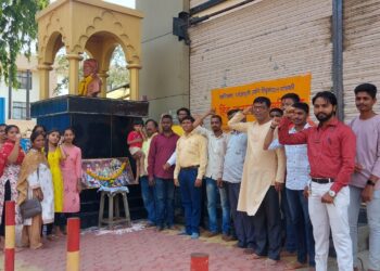 हिंदू जनजागृतीच्या रणरागिणी शाखेच्या वतीने प्रतिमा पूजन करून शिवराज्याभिषेक दिन साजरा