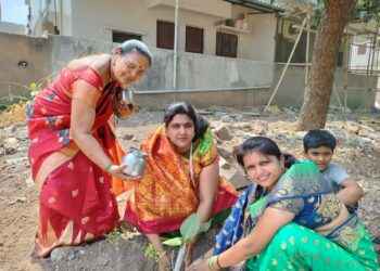 नंदुरबार जिल्हा राष्ट्रवादी काँग्रेस पार्टीतर्फे वटपौर्णिमेनिमित्त वृक्षारोपण