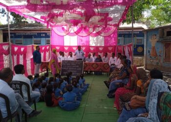 डायटचे प्राचार्य जगराम भटकर यांची म्हसावद शाळेला भेट