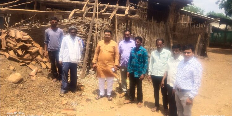 नुकसानग्रस्त भागाची आ.शिरीषकुमार नाईक यांनी केली पाहणी