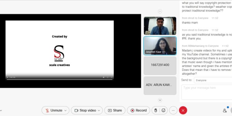 विधी महाविद्यालयात कॉपीराइट:कायदे व  विश्लेषण या विषयावर राष्ट्रीय चर्चासत्र