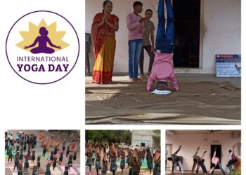 भालेर येथील क.पु. पाटील माध्यमिक विद्यालयात योगदिन उत्साहात साजरा