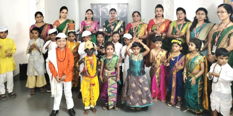 न्यू इंग्लिश मीडियम स्कुलमध्ये आषाढी एकादशीचा उत्सव साजरा