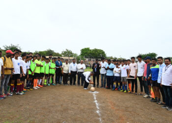 जिल्हास्तर सुब्रतो मुखर्जी फुटबॉल क्रीडा स्पर्धेचे उद्घाटन