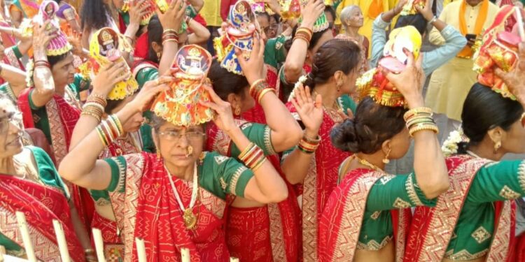 नंदुरबार विसा खडायता पंचतर्फे यमुनाजी महाराणी लोटिजी कलश महोत्सव