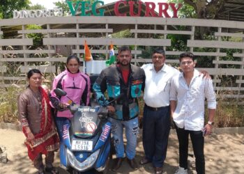 बालमजुरी रोखण्यासाठी बच्छाव दाम्पत्याचा साडेसात हजार किलो मीटर मोटार सायकल प्रवास