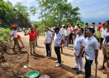 नंदुरबार जिल्हा पोलीस दलाने केलेल्या श्रमदानाने चाँदसैली घाटाने घेतला मोकळा श्वास