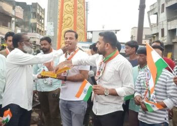 चंद्रावर चांद्रयान ३ चे यशस्वी पाऊल,तळोदा राष्ट्रवादीतर्फे आनंद उत्साह साजरा