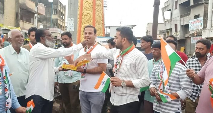 चंद्रावर चांद्रयान ३ चे यशस्वी पाऊल,तळोदा राष्ट्रवादीतर्फे आनंद उत्साह साजरा