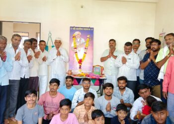 म्हसावद येथे श्री.संत सेना महाराज यांची पुण्यतिथी साजरी