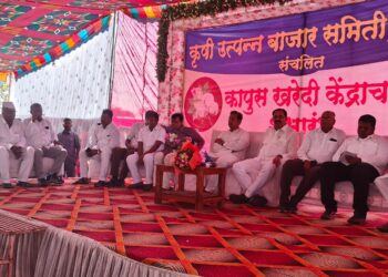 शहादा येथे कापूस खरेदी केंद्राचे पालकमंत्री अनिल पाटील यांच्या हस्ते उदघाटन