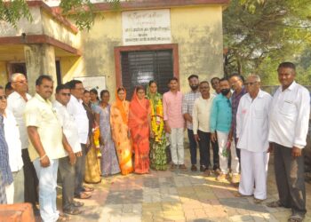 नगांव ग्रामपंचायतीच्या सरपंचपदी अनिता रविंद्र पाटील यांची बिनविरोध निवड