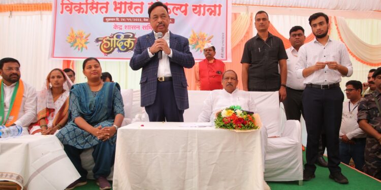 प्रत्येक गरीबाला समृद्ध करण्यासाठी ‘विकसित भारत संकल्प यात्रा : केंद्रीय मंत्री नारायण राणे