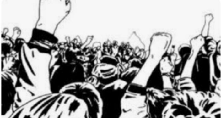 आदिवासी शेतकऱ्यांचे पोल तोडो, जमीन छोडो आंदोलन