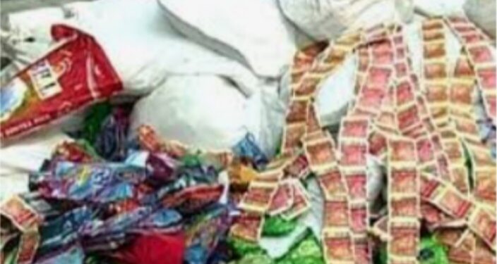 नंदुरबार येथे तीन ठिकाणी धाड टाकत सहा लाखांचा गुटखा जप्त