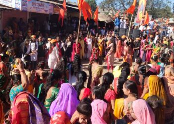 बोरद येथे कलश शोभा यात्रेचे महास्वागत