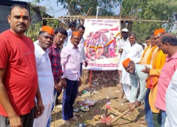 भालेर परिसरात श्रीराम मंदिर  प्राणप्रतिष्ठा समारोह प्रसंगी विविध कार्यक्रम उत्साहात, उमर्दे खुर्दे  येथे राम मंदिराचे भूमिपूजन
