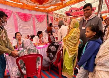 राम मंदिर प्राणप्रतिष्ठा सोहळ्याच्या निमित्ताने कोपर्लीत १ हजार रुग्णांची मोफत आरोग्य तपासणी