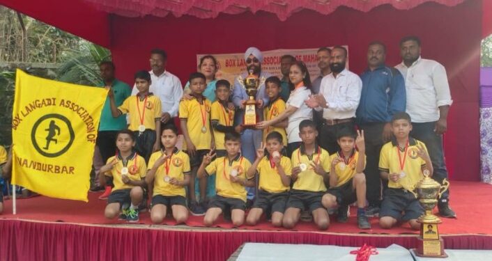 राज्यस्तरीय बॉक्स लंगडी स्पर्धेत प्रथम क्रमांक मिळवून नंदुरबार जिल्हा राज्यात ठरला अव्वल